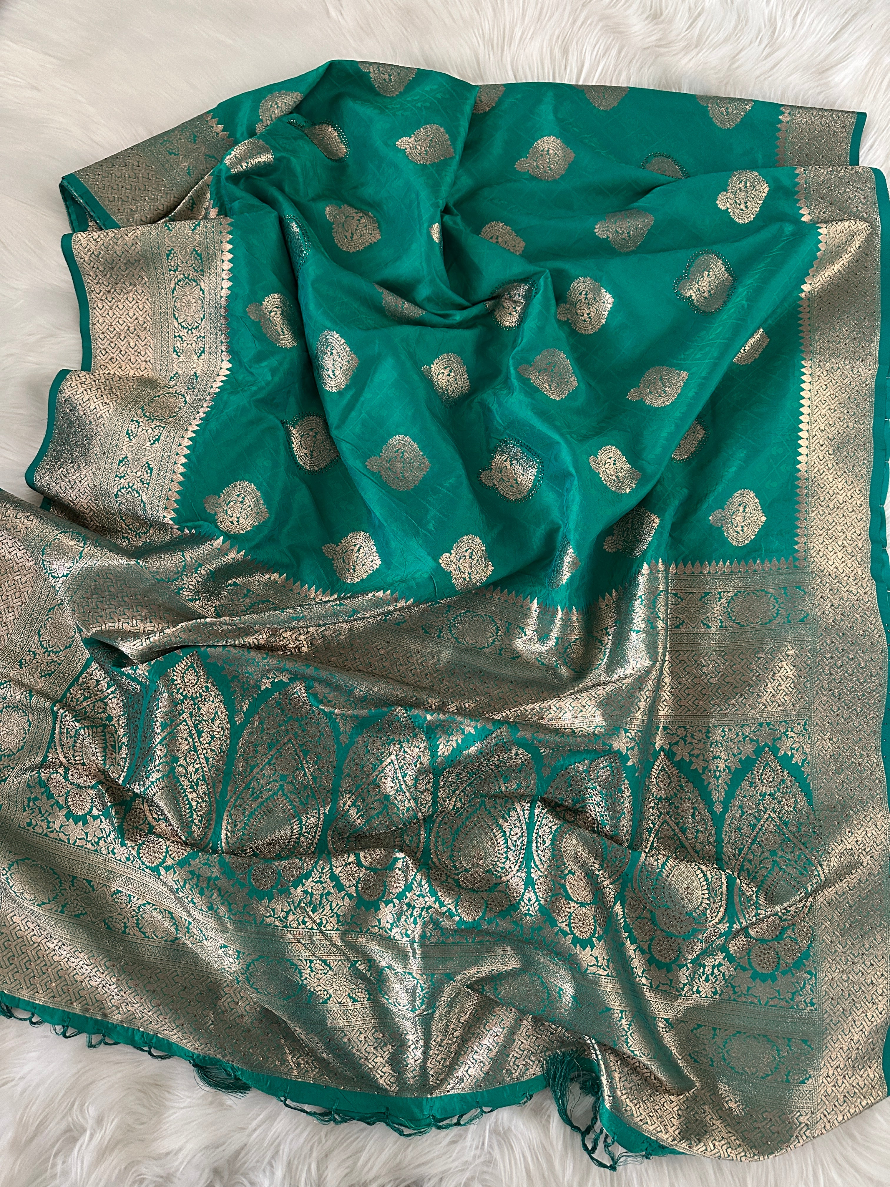 Banarasi Rhinestone Saree
