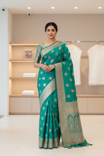 Load image into Gallery viewer, Banarasi Rhinestone Saree
