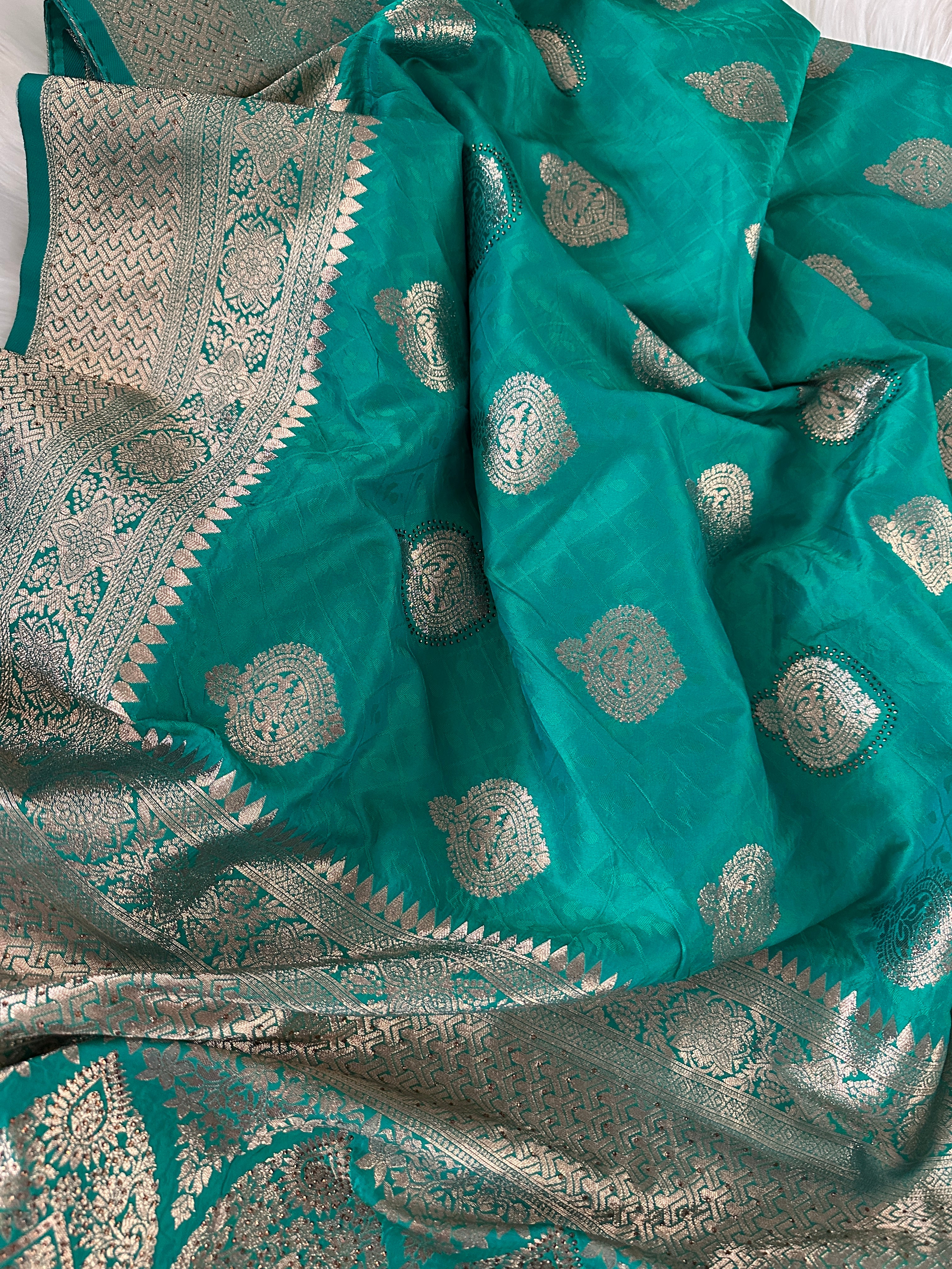 Banarasi Rhinestone Saree