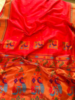 Load image into Gallery viewer, Designer Paithani Saree - Deep Blush
