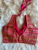 Load image into Gallery viewer, Sabyasachi Inspired Designer Silk Blouse 1
