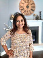 Load image into Gallery viewer, Cotton Ikkat Print Dress 1
