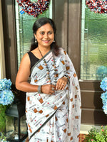 Load image into Gallery viewer, Bengal Handloom Mul Cotton Chai Saree

