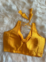Load image into Gallery viewer, Plain Silk Blouse - Mustard
