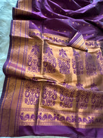 Load image into Gallery viewer, South Silk Saree - Deep Eggplant
