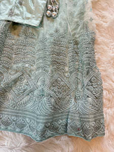 Bollywood Skirt Set - Icy Blue