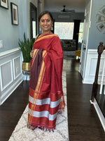 Load image into Gallery viewer, Khun Saree Rust-Purple
