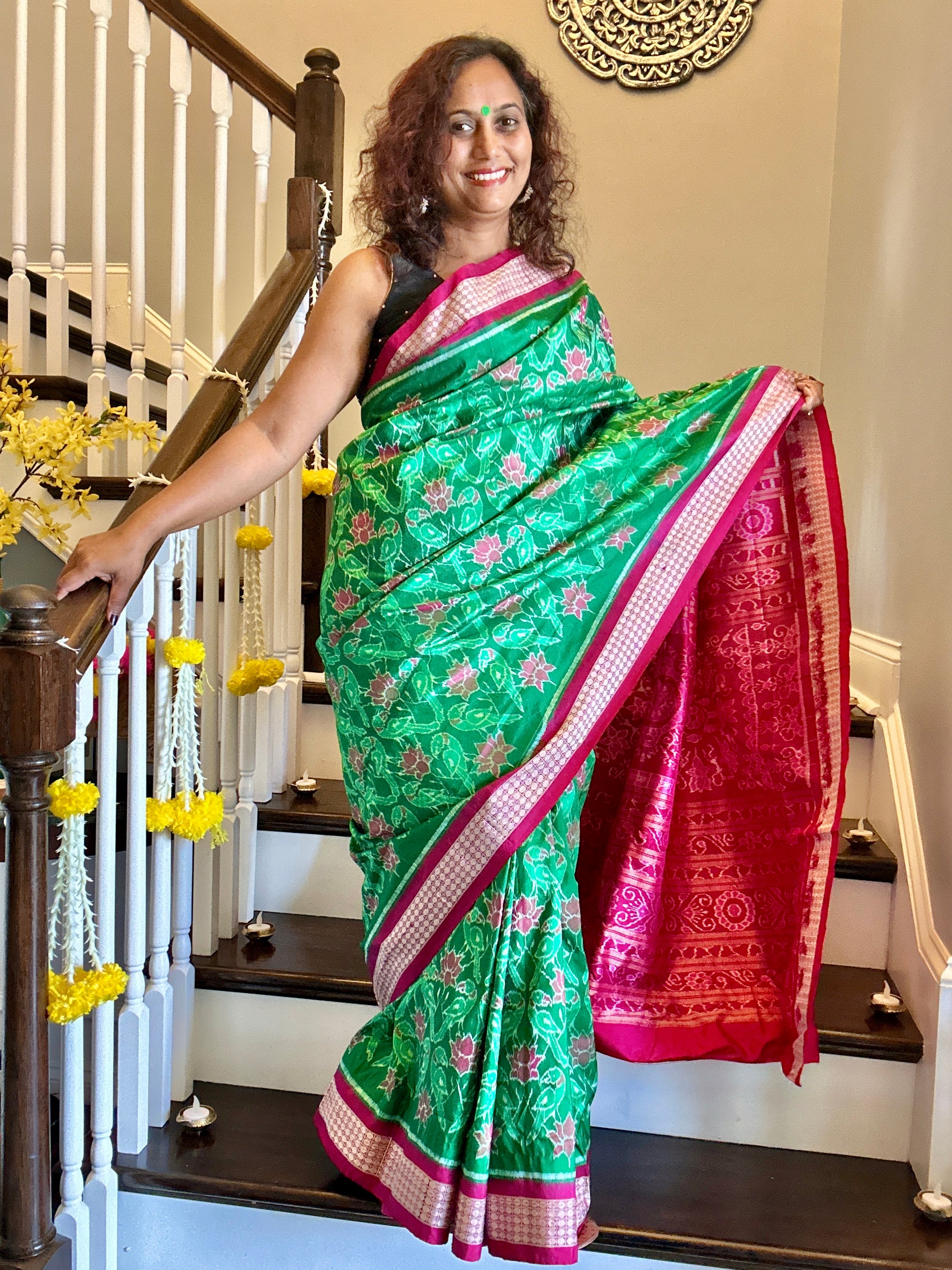 Ikkat Silk Saree - Heritage Handloom Edition