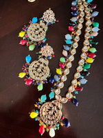 Load image into Gallery viewer, Kundan Multicolored Stone Set
