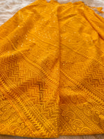 Load image into Gallery viewer, Chikanwork Designer Skirt - Marigold
