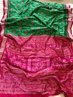 Load image into Gallery viewer, Ikkat Silk Saree - Heritage Handloom Edition
