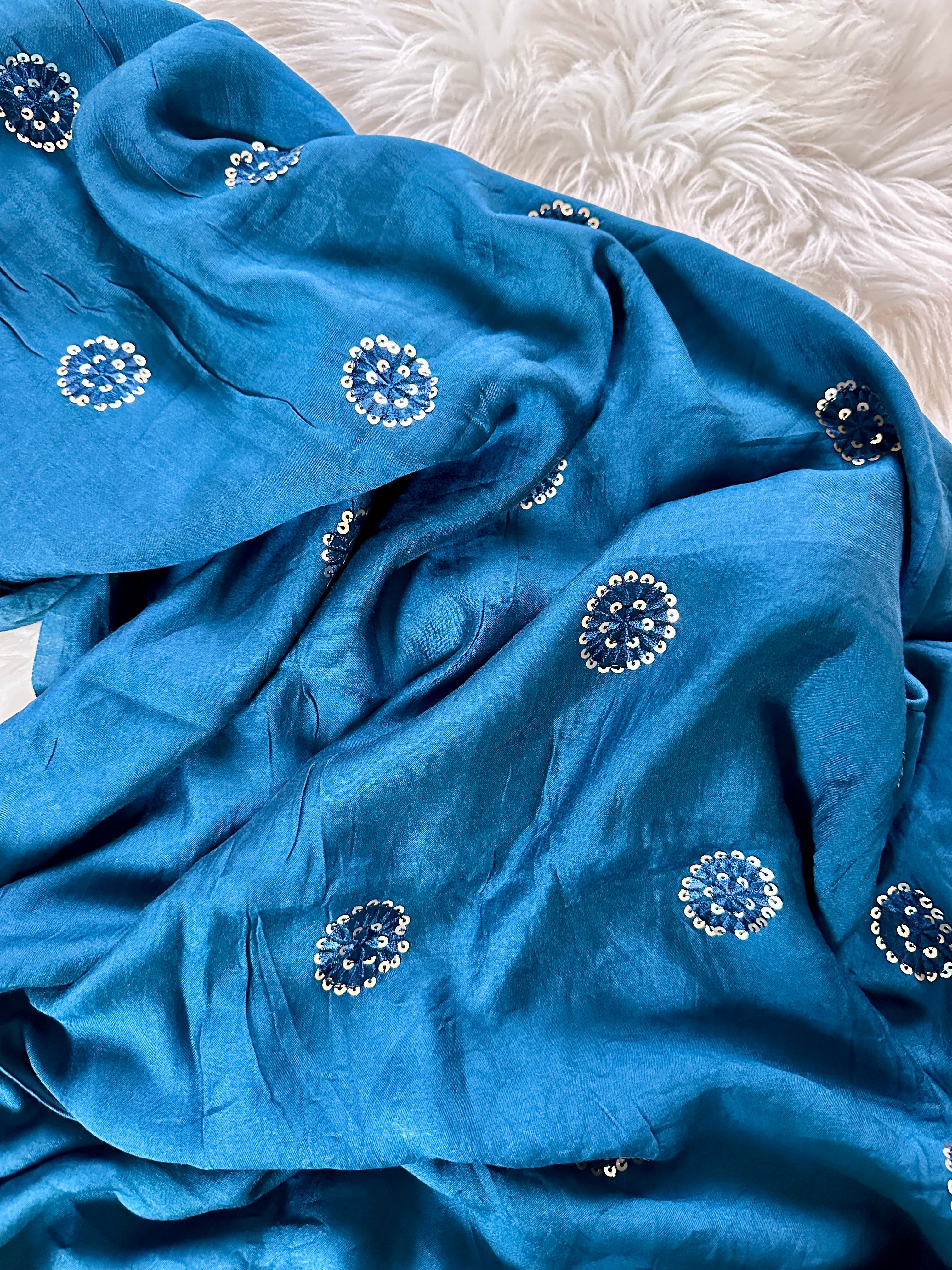 Modal Silk Dupatta - Teal