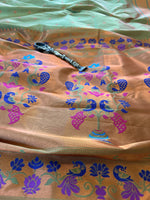 Load image into Gallery viewer, Designer Paithani Saree - Sage Green Dual Tone
