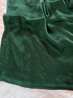 Load image into Gallery viewer, Cocktail Chiffon Rhinestone Saree - Green
