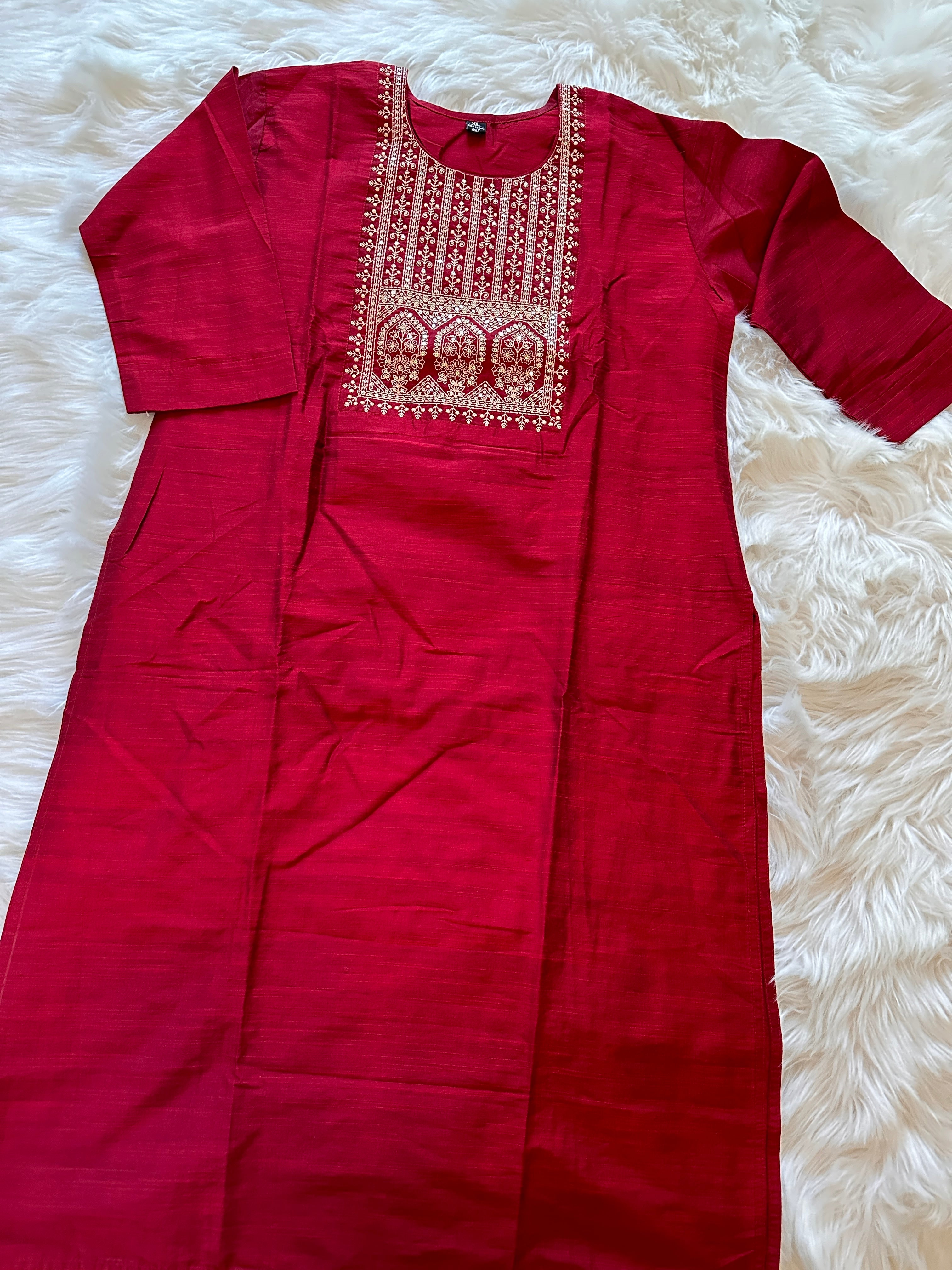 Embroidered Long Kurta