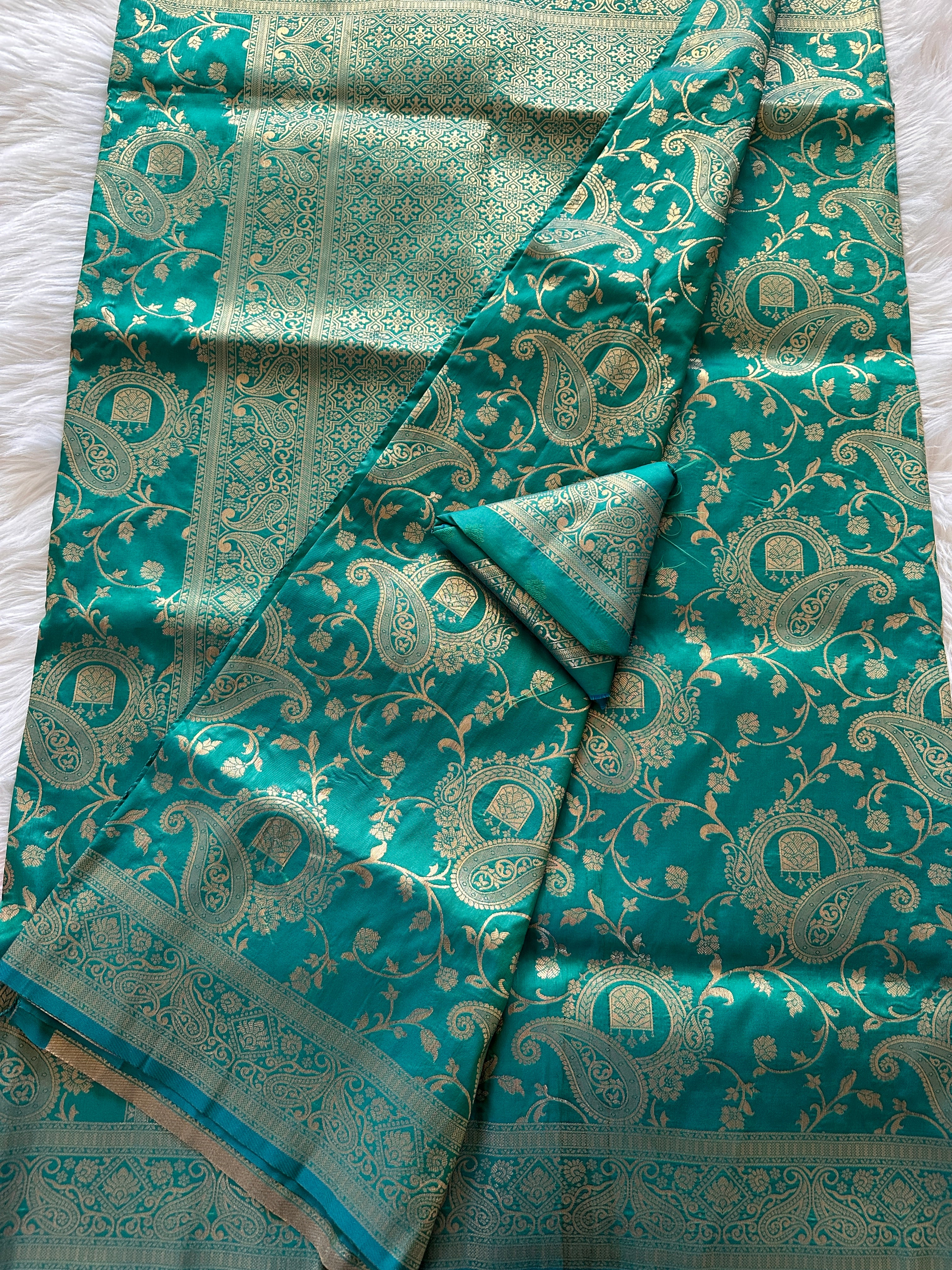 Banarasi Silk Saree - Teal
