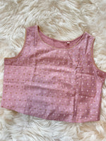 Load image into Gallery viewer, Sequin Designer Croptop - Dusty Rose Pink
