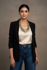 Load image into Gallery viewer, Boho Gypsy Jute Necklace 4
