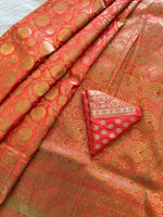Load image into Gallery viewer, Banarasi Silk Saree - Blush
