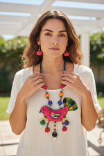 Load image into Gallery viewer, Panchi - Exclusively Handmade Textile Jewelry
