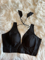 Load image into Gallery viewer, Plain Silk Blouse - Black
