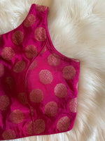 Load image into Gallery viewer, Banarasi Silk Blouse - Pink
