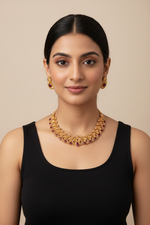 Load image into Gallery viewer, Ganesha Necklace Gold Polish
