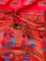 Load image into Gallery viewer, Designer Paithani Saree - Deep Blush

