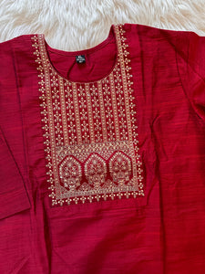 Embroidered Long Kurta