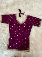 Load image into Gallery viewer, Kurti Blouse Burgundy
