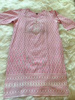 Load image into Gallery viewer, Embroidered Long Chikankari Kurta
