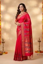 Load image into Gallery viewer, Designer Paithani Saree - Deep Blush
