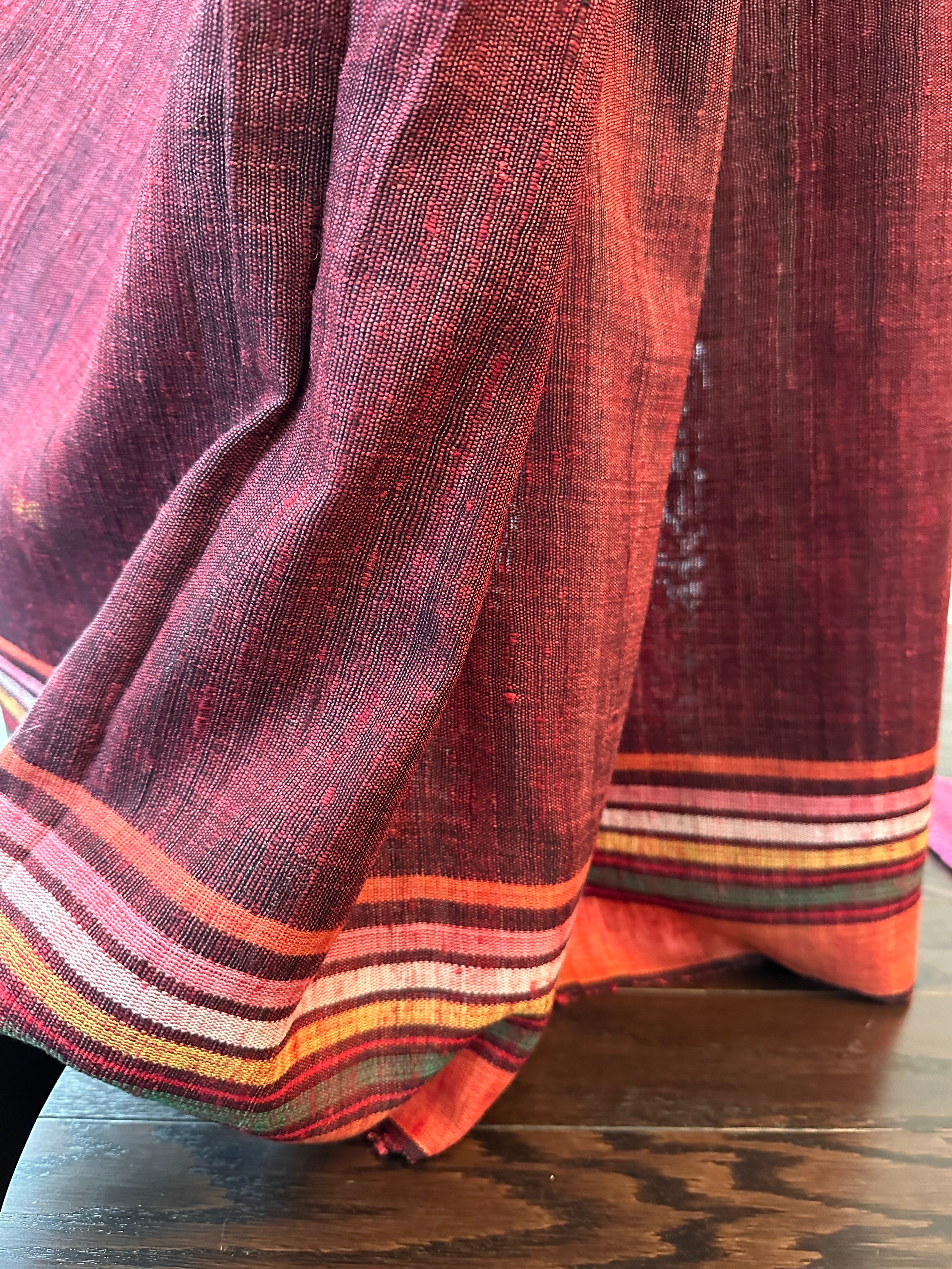 Bhujodi Tussor Saree - Heritage Weave