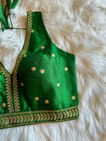 Load image into Gallery viewer, Sabyasachi Inspired Designer Silk Blouse 2
