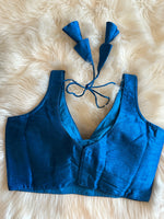 Load image into Gallery viewer, Plain Silk Blouse - Turquoise
