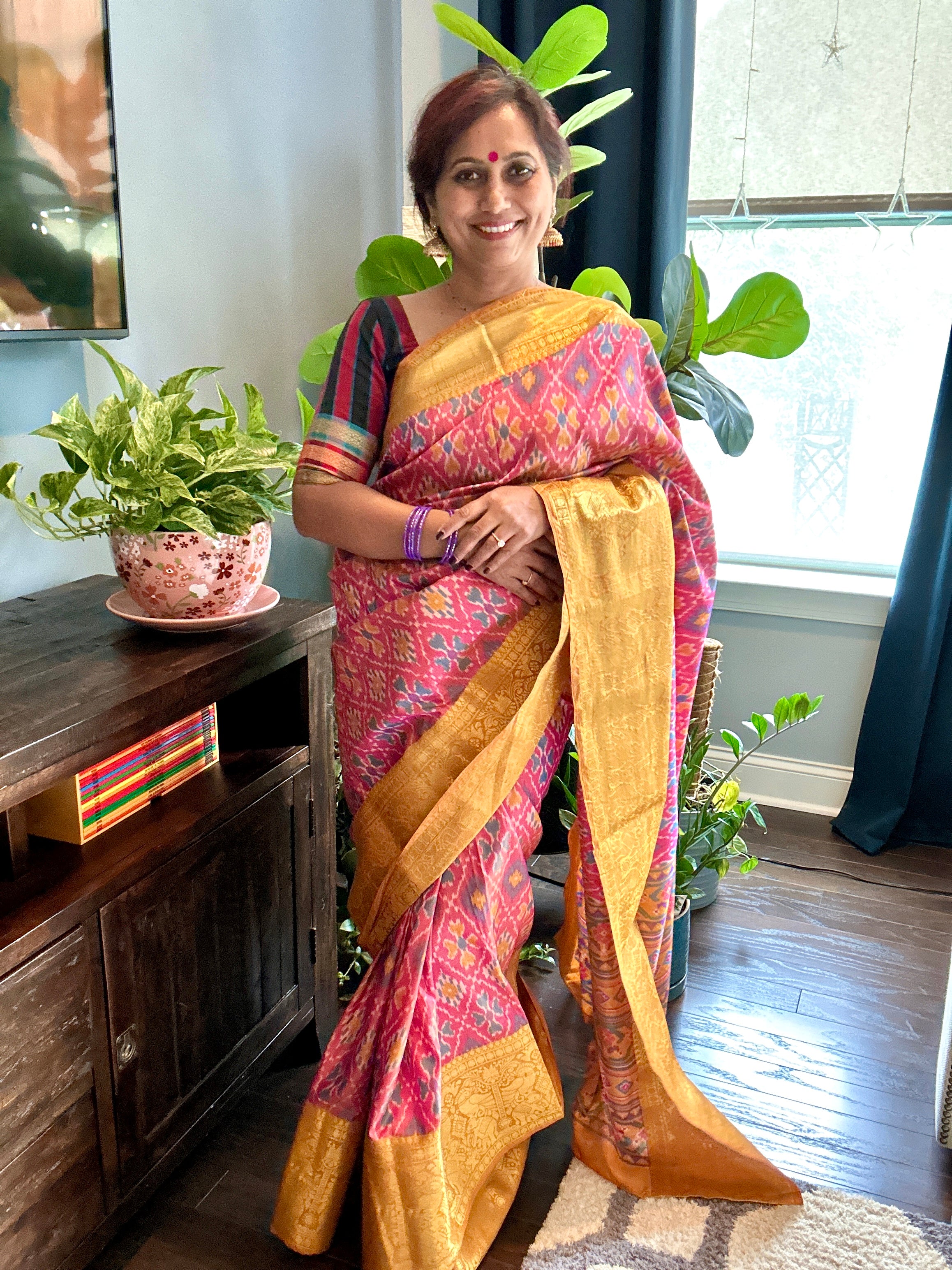 Ikkat Silk Saree 6