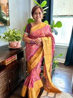 Load image into Gallery viewer, Ikkat Silk Saree 6
