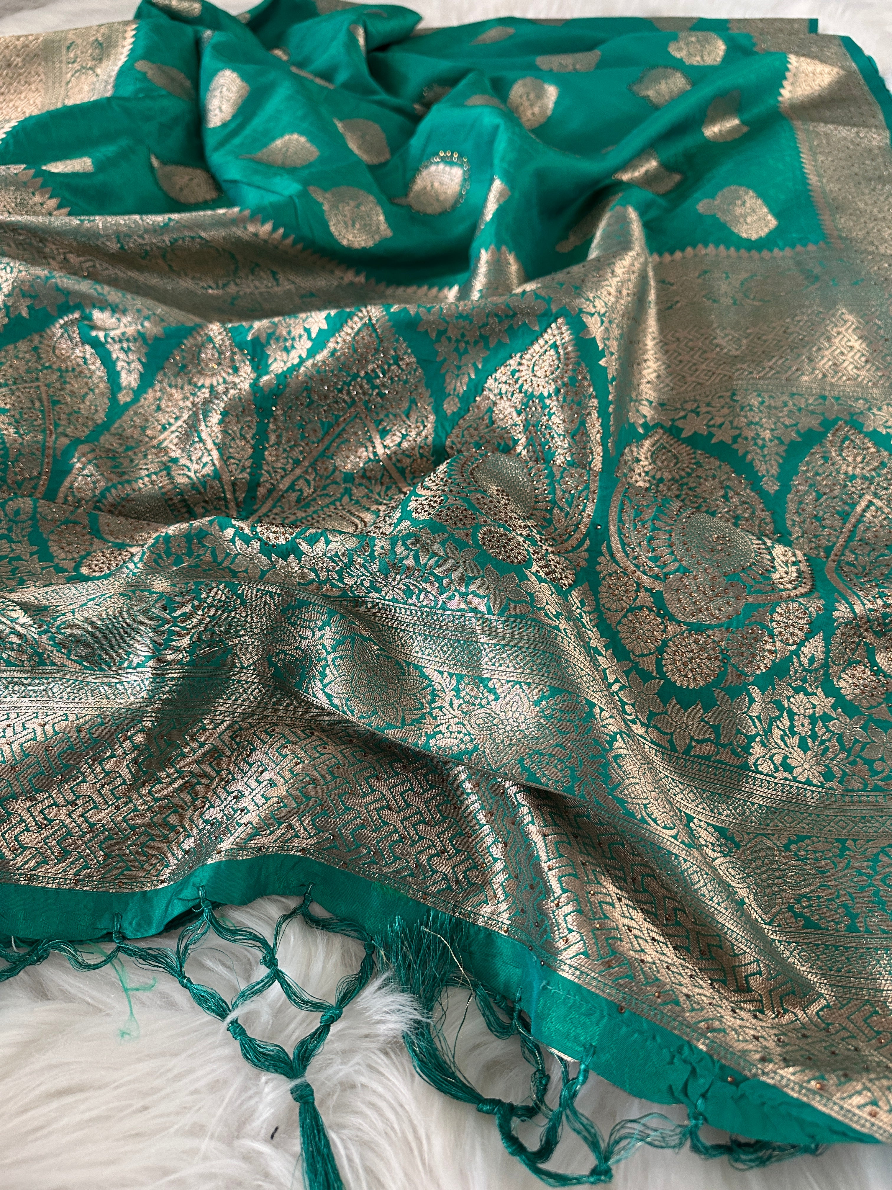Banarasi Rhinestone Saree