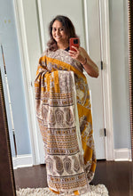 Load image into Gallery viewer, Kalamkari Print Cotton Saree
