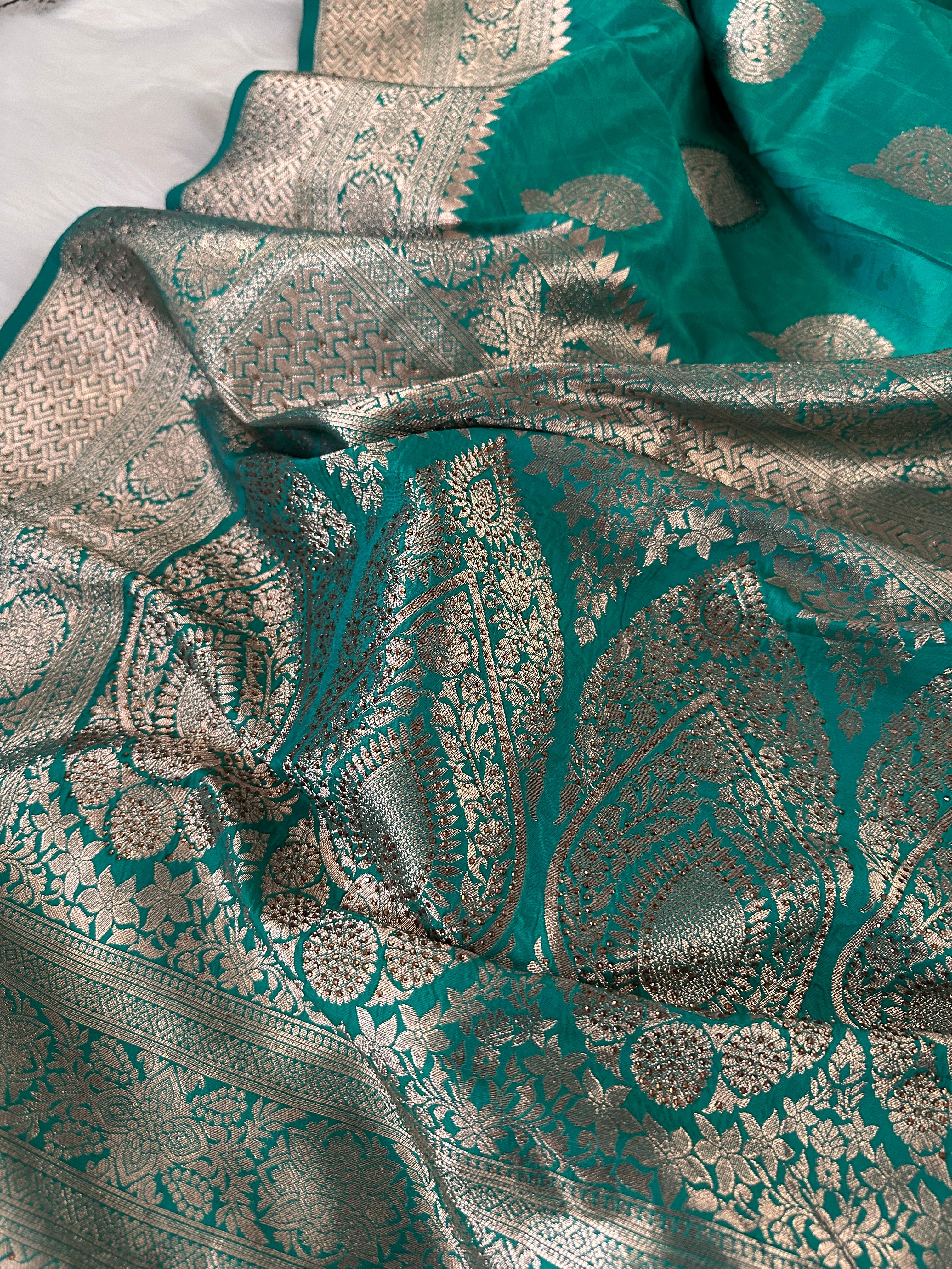 Banarasi Rhinestone Saree