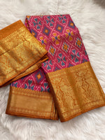 Load image into Gallery viewer, Ikkat Silk Saree 6
