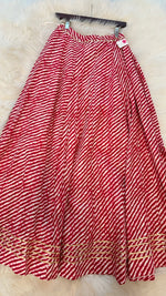 Load image into Gallery viewer, Leheriya Extra Flair Skirt - Red
