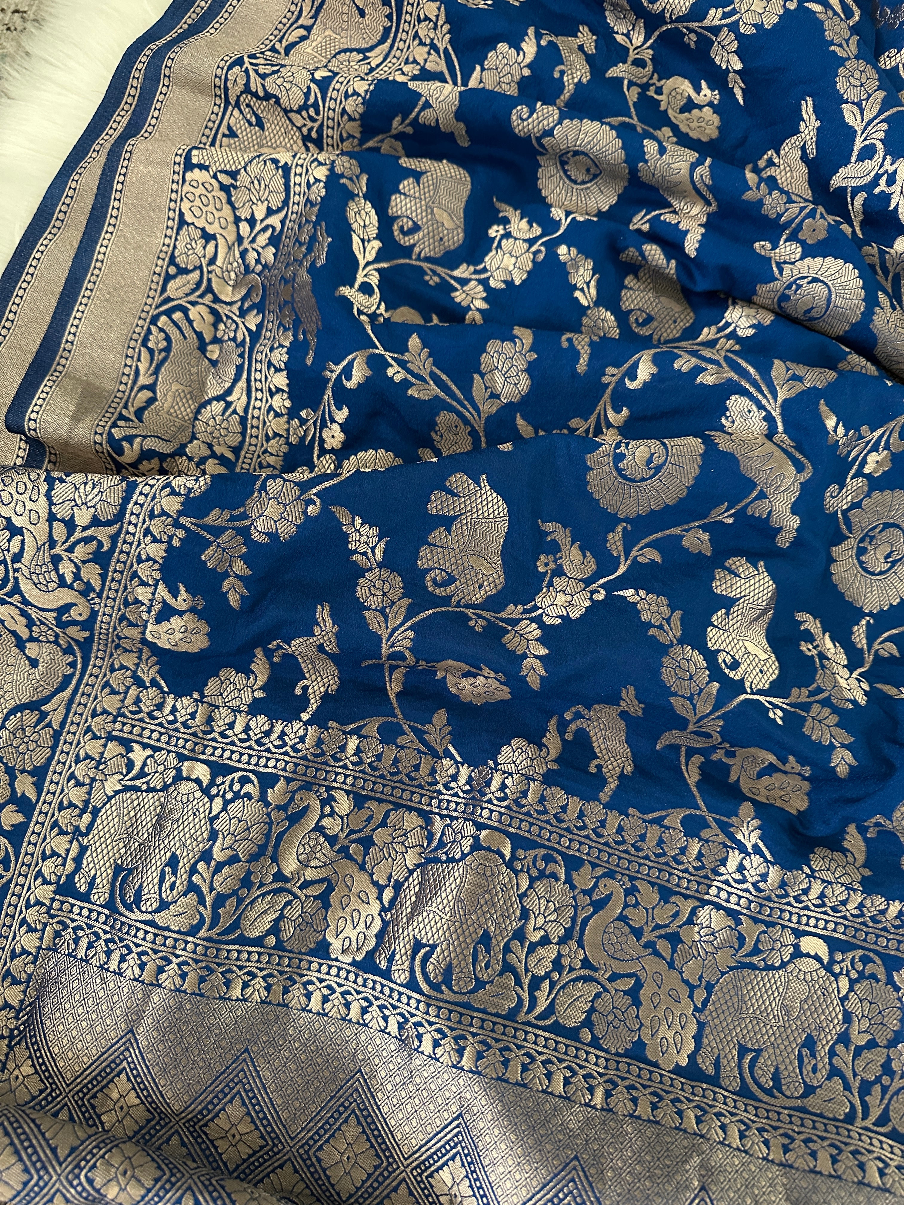 Banarasi Crepe Silk Saree