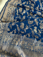 Load image into Gallery viewer, Banarasi Crepe Silk Saree
