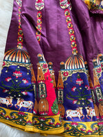 Load image into Gallery viewer, Digital Print Mirrorwork Satin Silk Skirt Set 3
