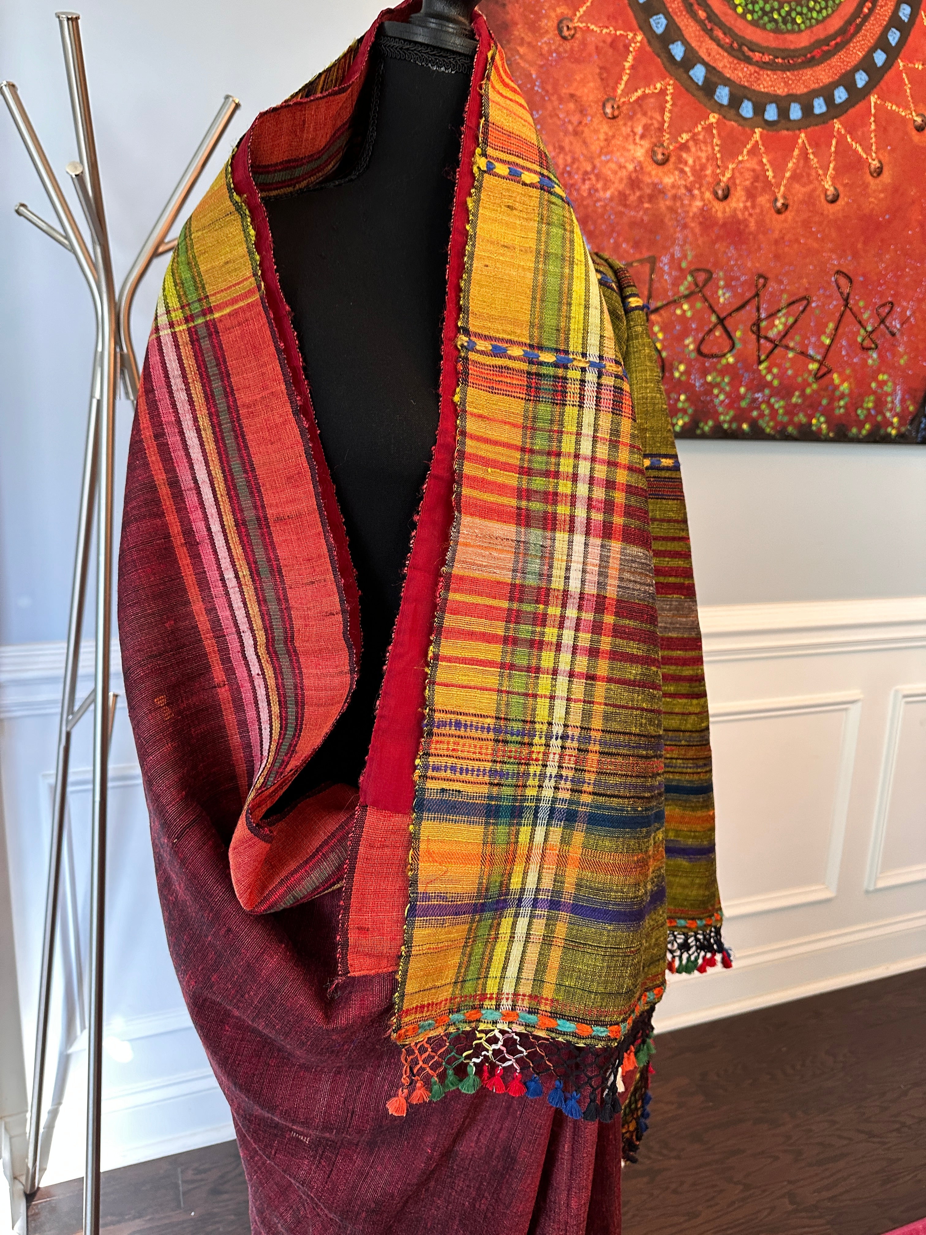 Bhujodi Tussor Saree - Heritage Weave