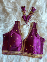 Load image into Gallery viewer, Sabyasachi Inspired Designer Silk Blouse 3
