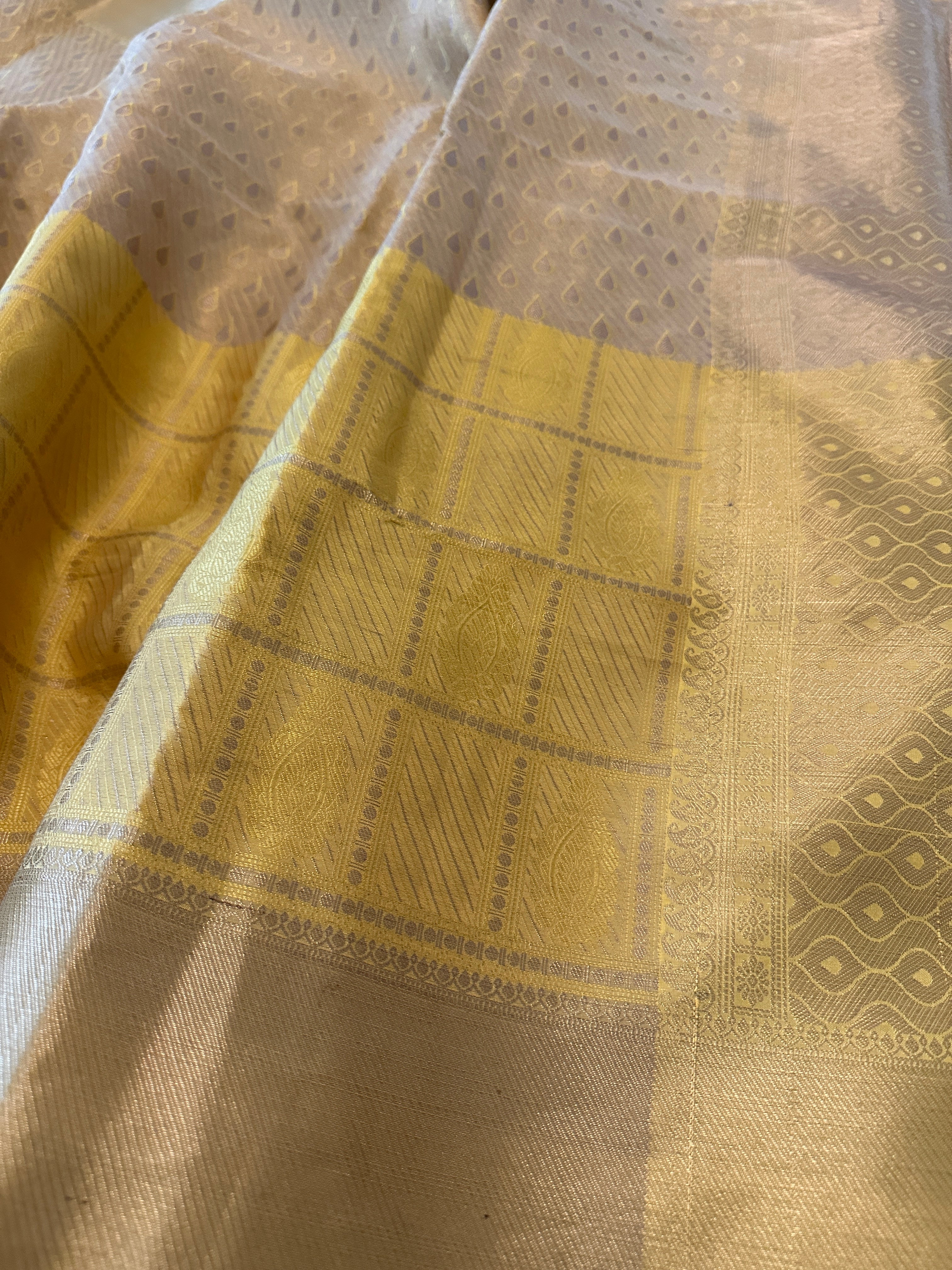 Silk Woven Gold & Yellow Saree