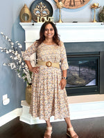 Load image into Gallery viewer, Cotton Ikkat Print Dress 1
