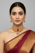 Load image into Gallery viewer, Temple Necklace Choker 2
